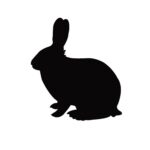 frozen rabbit line art