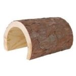 Trixie Reptile Log Cave 22x 15 x25cm against a wooden background