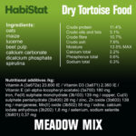 Habistat Dry Tortoise Food - Fruit & Flower ingredients and nutritional advice