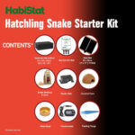 contents of the Habistat snake starter kit enclosure